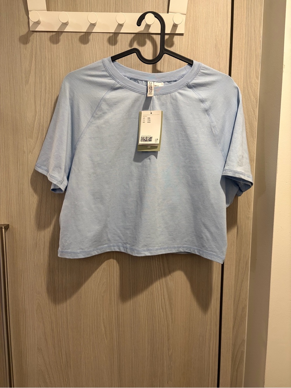 New With Tag Light Blue Baby Tee Size XXL